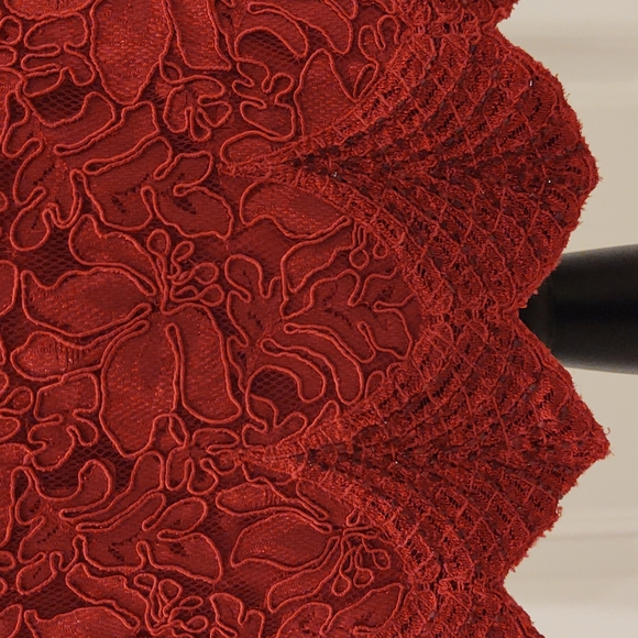 💃Carmen Marc Valvo Signature Size 10 Red Strapless Party Dress 🎉💃 - Picture 7 of 16